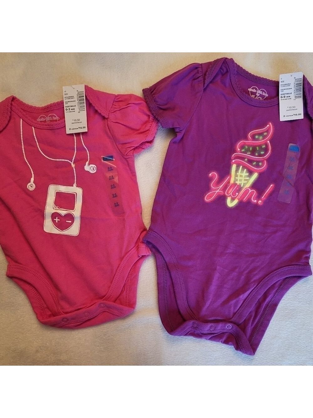 Children's Place Graphic Onesies